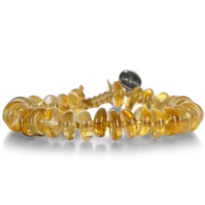 Bracelets Joseph Brooks  | Smooth 10Mm Citrine Beaded Bracelet