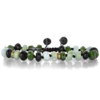 Bracelets Joseph Brooks  | Beryl, Onyx And Jade Beaded Bracelet