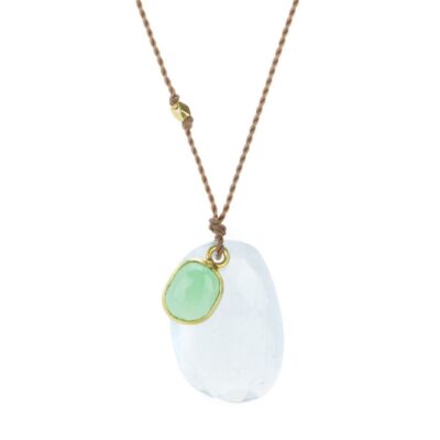 Necklaces Margaret Solow  | Aquamarine And Chrysoprase Necklace