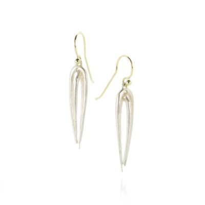 Earrings John Iversen  | Sterling Silver Bone Drop Earrings