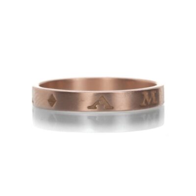 Rings Gabriella Kiss  | 18K Pink Gold Amicitia Band