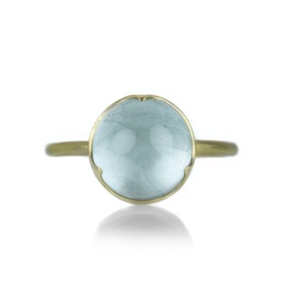 Rings Gabriella Kiss  | 3 Scalloped Aquamarine Ring