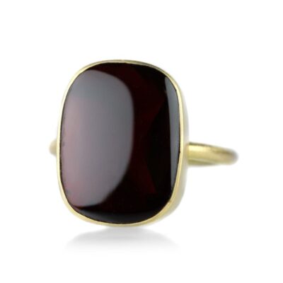 Rings Gabriella Kiss  | Cushion Shaped Almandine Garnet Ring