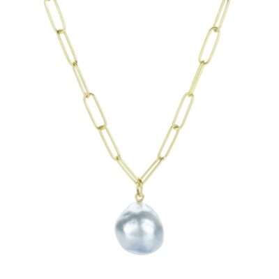 Necklaces Maria Beaulieu  | Soft Gray South Sea Pearl (Pearl Only)