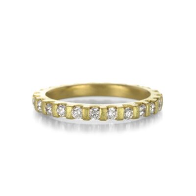 Rings Barbara Heinrich  | Yellow Gold Diamond Gear Band