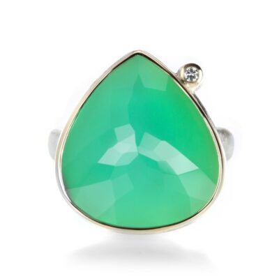 Rings Jamie Joseph  | Inverted Lotus Chrysoprase Ring