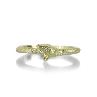 Rings Anthony Lent  | Yellow Gold Ouroboros Snake Ring