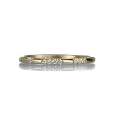 Rings Nicole Landaw  | 14K I Love You Yellow Gold Band