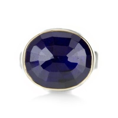 Rings Jamie Joseph  | Oval Faceted Blue Sapphire Ring