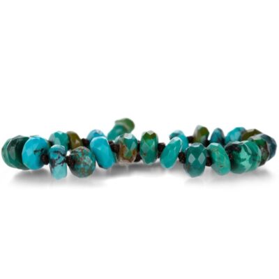 Bracelets Joseph Brooks  | Faceted 10Mm Arizona Turquoise Beaded Bracelet