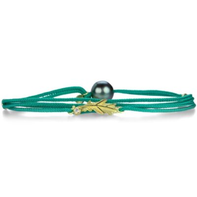 Bracelets Lene Vibe  | Sea Green Leaf Bracelet