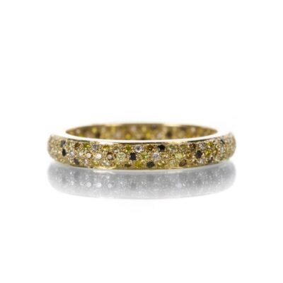 Rings Sethi Couture  | Multicolored Diamond Tire Band