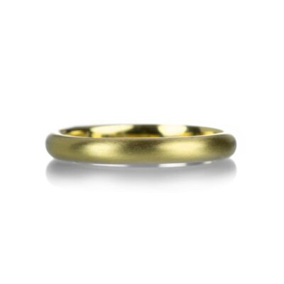 Rings Alexis Kletjian  | Matte Finish 18K Yellow Gold Band