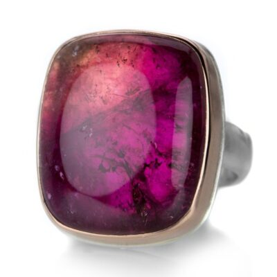 Rings Jamie Joseph  | Smooth Rectangular Pink Tourmaline Ring