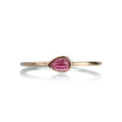 Rings Margaret Solow  | Pear Shaped Pink Tourmaline Ring