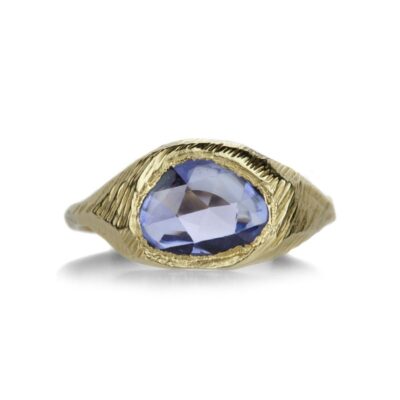 Rings Page Sargisson  | Blue Sapphire Signet Ring