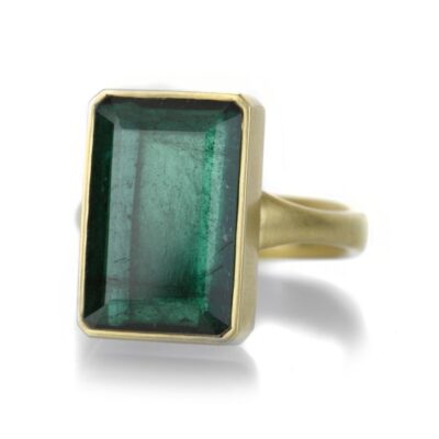 Rings Lola Brooks  | Portrait Cut Green Tourmaline Ring