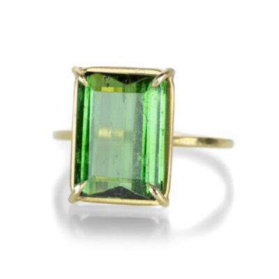 Rings Rosanne Pugliese  | Emerald Cut Green Tourmaline Ring