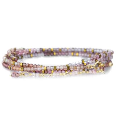 Bracelets Anne Sportun  | 34″ Multicolored Spinel Confetti Wrap Bracelet