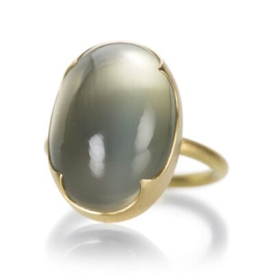 Rings Gabriella Kiss  | Large Oval Ceylon Moonstone Ring