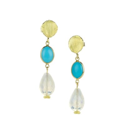 Earrings Barbara Heinrich  | Turquoise And Ethiopian Opal Earrings