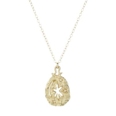 Necklaces Victoria Cunningham  | Moon And North Star Pendant Necklace