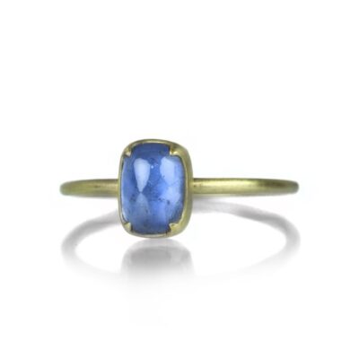 Rings Gabriella Kiss  | Cushion Shaped Pale Blue Sapphire Ring