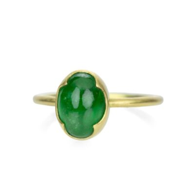 Rings Gabriella Kiss  | Oval Tsavorite Cabochon Ring