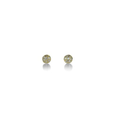 Earrings Diana Mitchell  | Pave Diamond Bead Studs