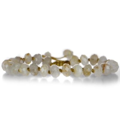 Bracelets Joseph Brooks  | Faceted 8Mm Gold Rutile Quartz Bead Bracelet