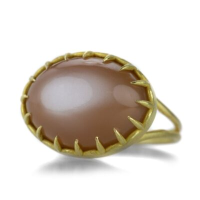 Rings Rosanne Pugliese  | Chocolate Moonstone Cabochon Ring