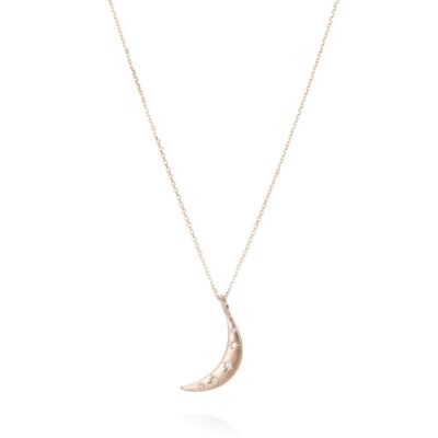 Necklaces Sirciam  | Rose Gold Moon And Stars Necklace