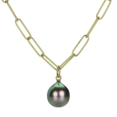 Necklaces Maria Beaulieu  | Peacock Tahitian Pearl Pendant (Pendant Only)