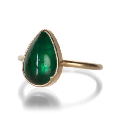 Rings Gabriella Kiss  | Pear Emerald Ring