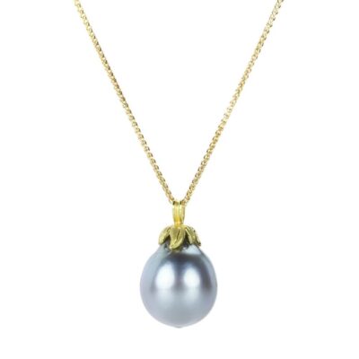 Necklaces Barbara Heinrich  | Silver Gray South Sea Pearl Pendant Necklace