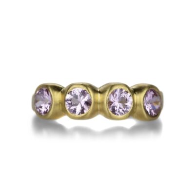 Rings Marian Maurer  | Light Pink Sapphire Porch Skimmer Band