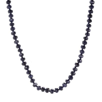 Necklaces Joseph Brooks  | 6Mm Blue Sapphire Beaded Necklace