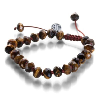 Bracelets Joseph Brooks  | 8Mm Gold Tiger’S Eye Rondelle Bracelet