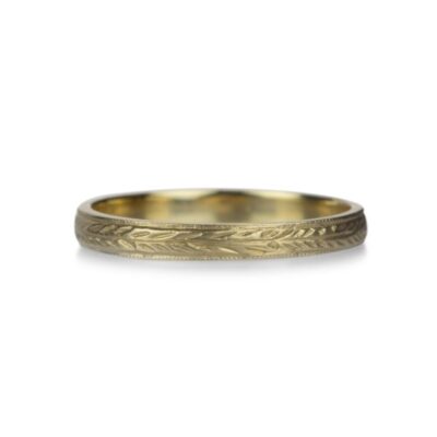 Rings Victoria Cunningham  | 14K 2.5Mm Engraved Band