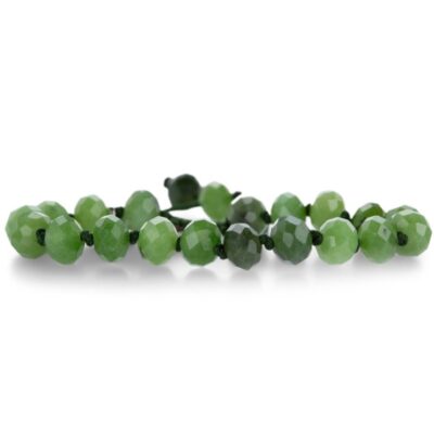 Bracelets Joseph Brooks  | 8Mm Faceted British Columbian Jade Beaded Bracelet