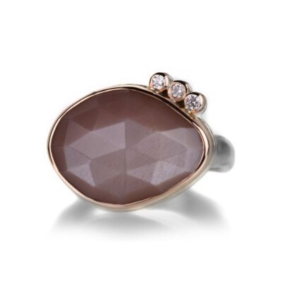 Rings Jamie Joseph  | Rose Cut Chocolate Moonstone Ring