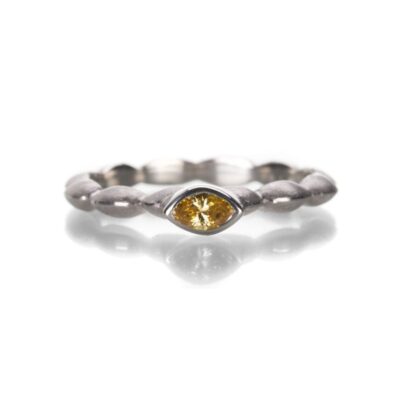 Rings Barbara Heinrich  | Marquise Yellow Diamond Stacking Ring