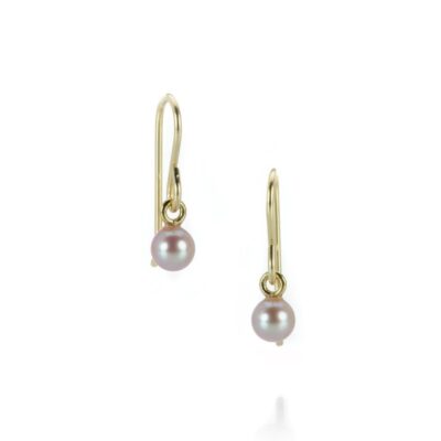 Earrings Maria Beaulieu  | 4Mm Soft Pink Freshwater Pearl Earrings