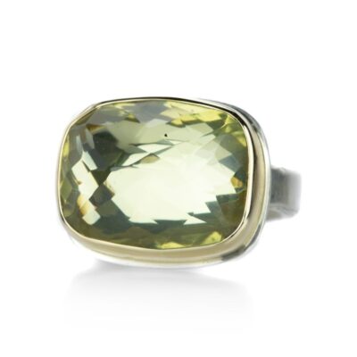 Rings Jamie Joseph  | Rectangular Lemon Quartz Ring