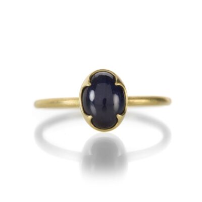 Rings Gabriella Kiss  | Oval Blue Sapphire Cabochon Ring