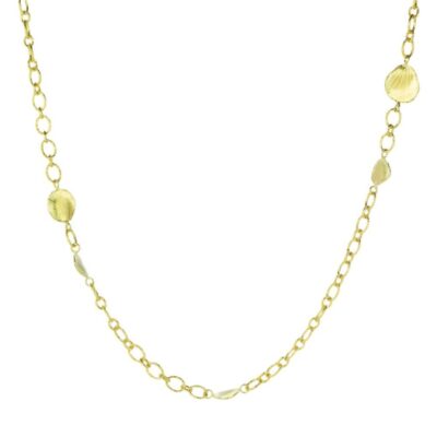 Necklaces Barbara Heinrich  | 18K Hammered Link Necklace With Petals