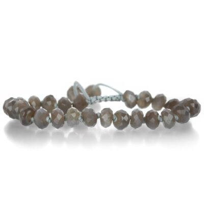 Bracelets Joseph Brooks  | Gray Rondelle Moonstone Bracelet