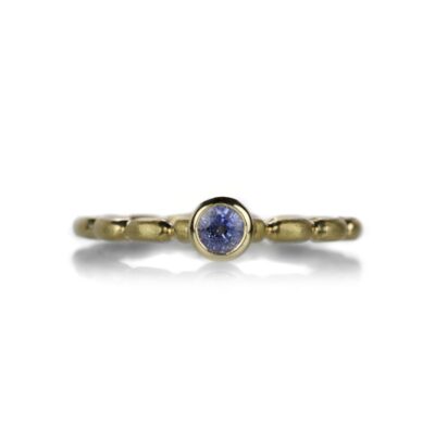 Rings Barbara Heinrich  | 18K Round Blue Sapphire Ring