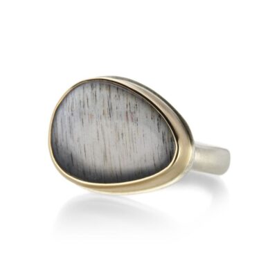 Rings Jamie Joseph  | Smooth Gray Moonstone Ring