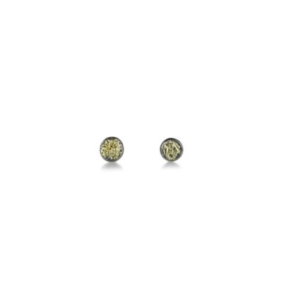 Earrings Kate Maller  | Mixed Metal Petite Dusted Stud Earrings